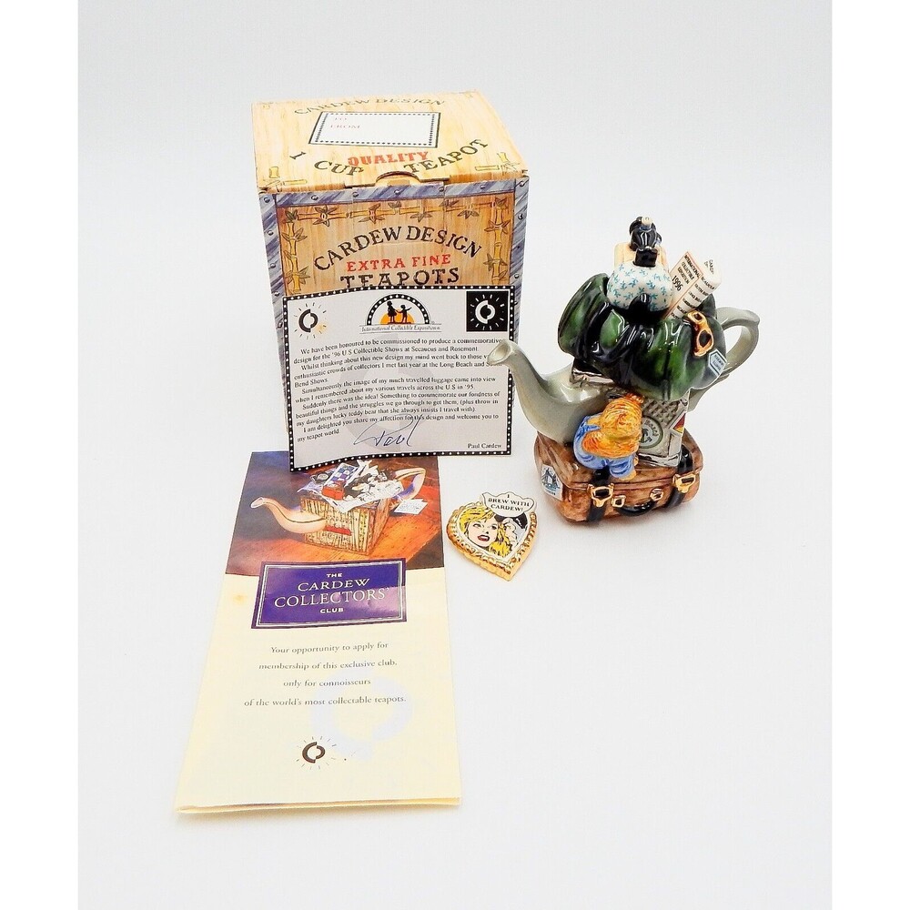 Cardew Design Teapot Travellers Return 658 Limited Edition 1996 Original Box